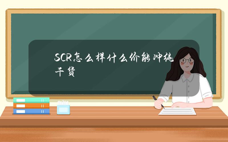 SCR怎么样？什么价能冲？纯干货
